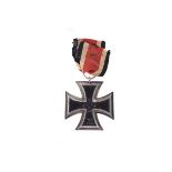 A WWII Iron Cross 2nd Class, with magnetic centre, marked 76 (Ernst L. Muller, Pforzheim),