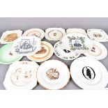 An assortment of Churchill related collectors plates, to include two Victorian period plates with