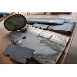 A collection of Aeroplane panels, to include a section of a Lightning Aileron and more (parcel)