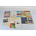 A mixed quantity of mid 20th century motor related ephemera, including BSA Service Sheets,