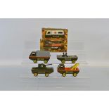 Two boxed Tri-ang Pressed Steel Hi-Way Military Vehicle models, TM6600 Troop Carrier with driver,