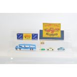 A boxed Lesney Matchbox Accessory Pack AP-2 Car Transporter, a hard to find variant of this model