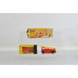 Two boxed Tri-ang Minic Fire Engine Models, including a #219M Series II Fire Fighter, appears G+/