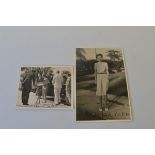 Two signed photographs of Wallis Simpson, Duchess of Windsor. Both signed to bottom in blue fountain
