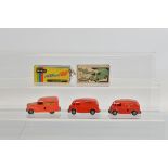 A boxed Tri-ang Minic 127M clockwork Morris Commercial 10cwt Express Delivery Van, hard to find in