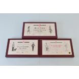 Three limited edition Britains toy soldier sets, 5194, 5297, 5193, all boxed with certificates and