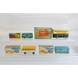 Four boxed Indian diecast bus and coach models from the Milton/Maxwell group of companies, including