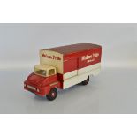 A unique unboxed Tri-ang Pressed Steel based Thames Trader Delivery Van in the maroon and white '