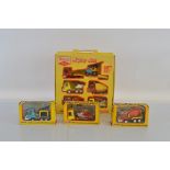 A boxed Tri-ang Pressed Steel TM6680 Mighty Mini Vehicle Gift Set, hard to find, containing five