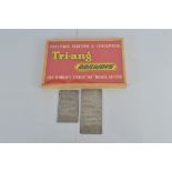 A vintage framed Tri-ang Railways retailers paper sign, 'Precision Electric & Clockwork – The