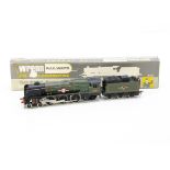 Wrenn 00 Gauge W2238 BR green rebuilt Merchant Navy Class 35028 'Clan Line', in original box stamped