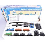 Hornby R9045 Thomas and Percy Double Train Set, comprising 0-6-0 Thomas, Annie and Clarabel, Percy