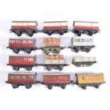 Hornby 0 Gauge Boxed and Unboxed Rolling Stock, including No 2 LMS brake/3rd suburban coach, VG, box