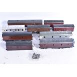 Kit- or Scratch-built 0 Gauge LMS Parcels stock, three 50' parcels vans, on complete and painted