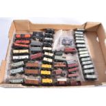 Tri-ang TT Gauge unboxed Goods Rolling Stock, bogie Tank wagons, ICE red (3, one faded), Murgatroyds