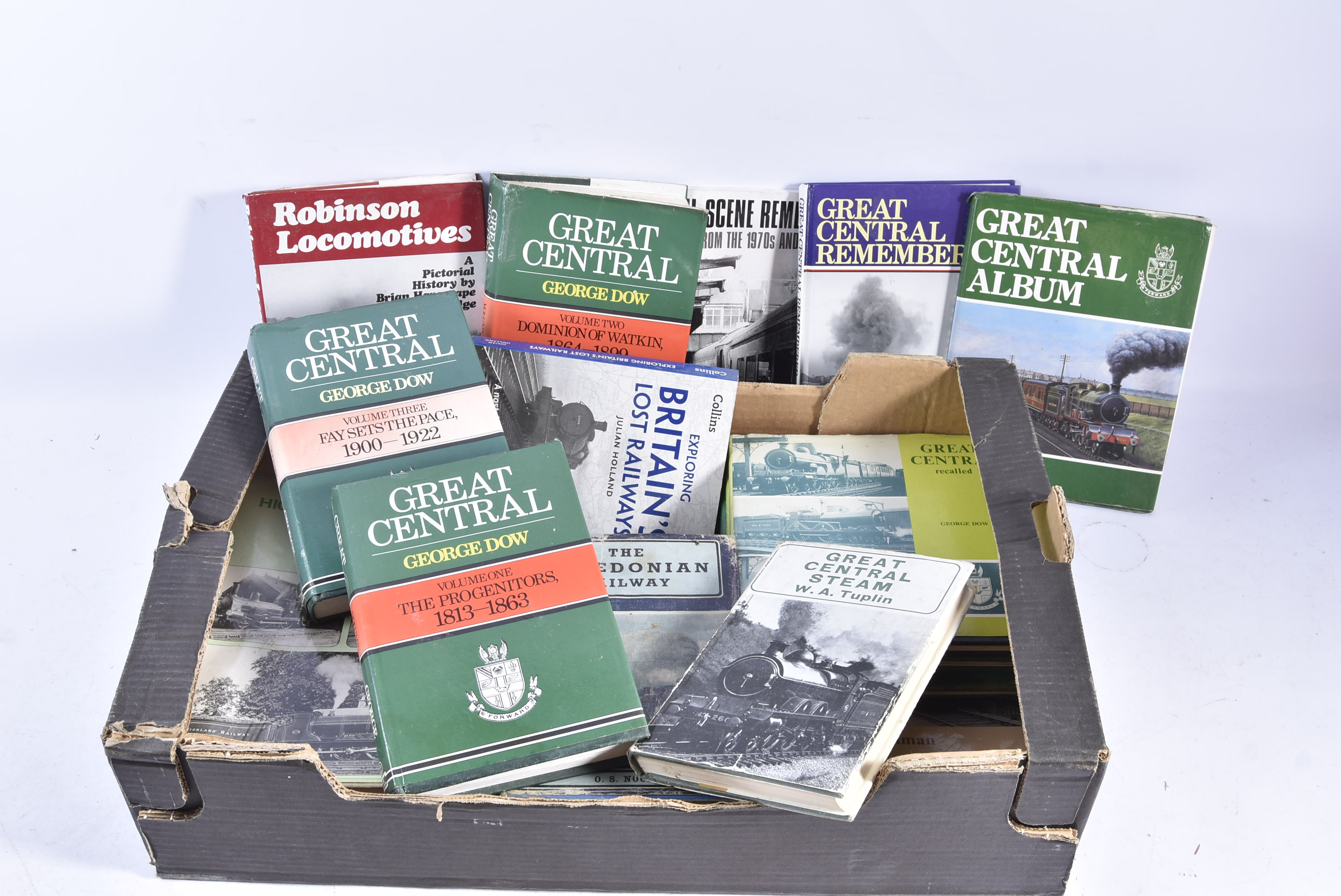 An assortment of Railway books and related literature, focusing on the GCR and Scottish lines