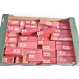 Hornby-Dublo 00 Gauge 2-Rail Super Detail Goods Rolling Stock in red striped boxes, including