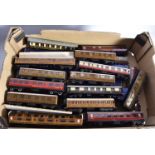 Hornby-Dublo Trix and Kitbuilt 00 Gauge 3-Rail Passenger Coaches, D13 red Suburban coaches (3),