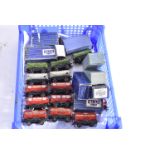 Hornby-Dublo 00 Gauge 3-Rail Tank Wagons, Power Petrol (5, two boxed), Esso silver (3, one boxed),