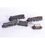 Hornby-Dublo 00 Gauge 2-Rail Locomotives and SR Guards Van, BR black 8F 2-8-0 48109, BR black 2-6-4T