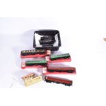 Hornby-Dublo 00 Gauge 3-Rail BR Steam Tank Locomotives and Passenger Coaches, unboxed BR black 2-6-