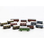 Hornby and Lima 00 Gauge 4-wheel Coaches, Hornby GWR (4), LMS (2), Caledonian (2), blue (3), Lima