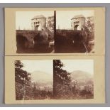 Stereoscopic Cards, UK topographical, including Waugh, Monmouth (2), some churches and cities,