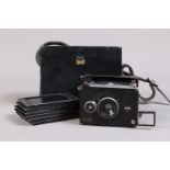 An Ica Bébé Strut Folding Plate Camera, for 6 x 4.5cm plates, body G, shutter working (not Z or