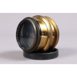 A Ross Patent f/11 20in Homocentric Brass Lens, serial no. 119470, F, rear element G, front