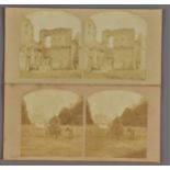 Stereoscopic Cards, amateur (?) Boer War, manuscript caption '1901 Lord Roberts - great march,