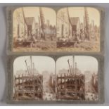 Underwood & Underwood Stereoscopic Cards, America, various, in book-form slip case, G, one P, case P