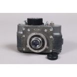 A KMZ F-21 Ajax 12 Subminiature Camera, serial no 71927, 18 x 24mm format on 21mm film, shutter