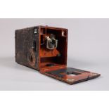 A British-Made Falling Plate Camera, test no 30755, with 5X4 plates, falling plate mechanism
