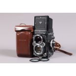 A Rolleiflex 2.8F K7F3 TLR Camera, serial no 2456615, circa 1967, body G-VG, slight dust to