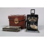 A Newman & Guardia Baby Sibyl Camera, serial no B 801, Brit Pat 8721-2, Amer Pat 1088492, shutter