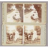 Stereoscopic Cards and Stereoscopes, 1890s-1900 period - Holmes-pattern stereoscopes (3), with cards