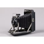 A KW Patent Etui Folding Plate Camera, serial no 66281, 6.5 x 9cm, body G, Sands Hunter & Co Ltd