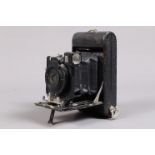 An Ernemann Bob I Folding Camera, serial no 369373, 6 x 4cm on 127 roll film, body F, shutter