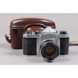 An Asahi Optical Pentax H2 SLR Camera, serial no 280001, circa 1960, body VG, shutter working, an
