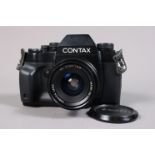 A Contax RX SLR Camera, serial no 015842, shutter working, meter responsive, appears to function