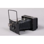 A Contessa-Nettel Nettix Strut Folding Plate Camera, for 6 x 4.5cm plates, body G, scratches to