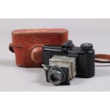 A Nova Miniature 35mm Camera, Pre 1940 German origin, marked D.R.P. (Deutsch Reisch Patent) ANG. D.