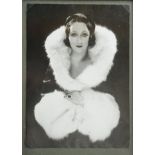 Silver prints of glamourous ladies, French and Spanish, including actress and dancer Edmonde Guy,