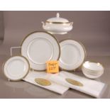 A modern Royal Doulton part dinner service, Clarenden pattern H 4993, six dinner plates, deseert