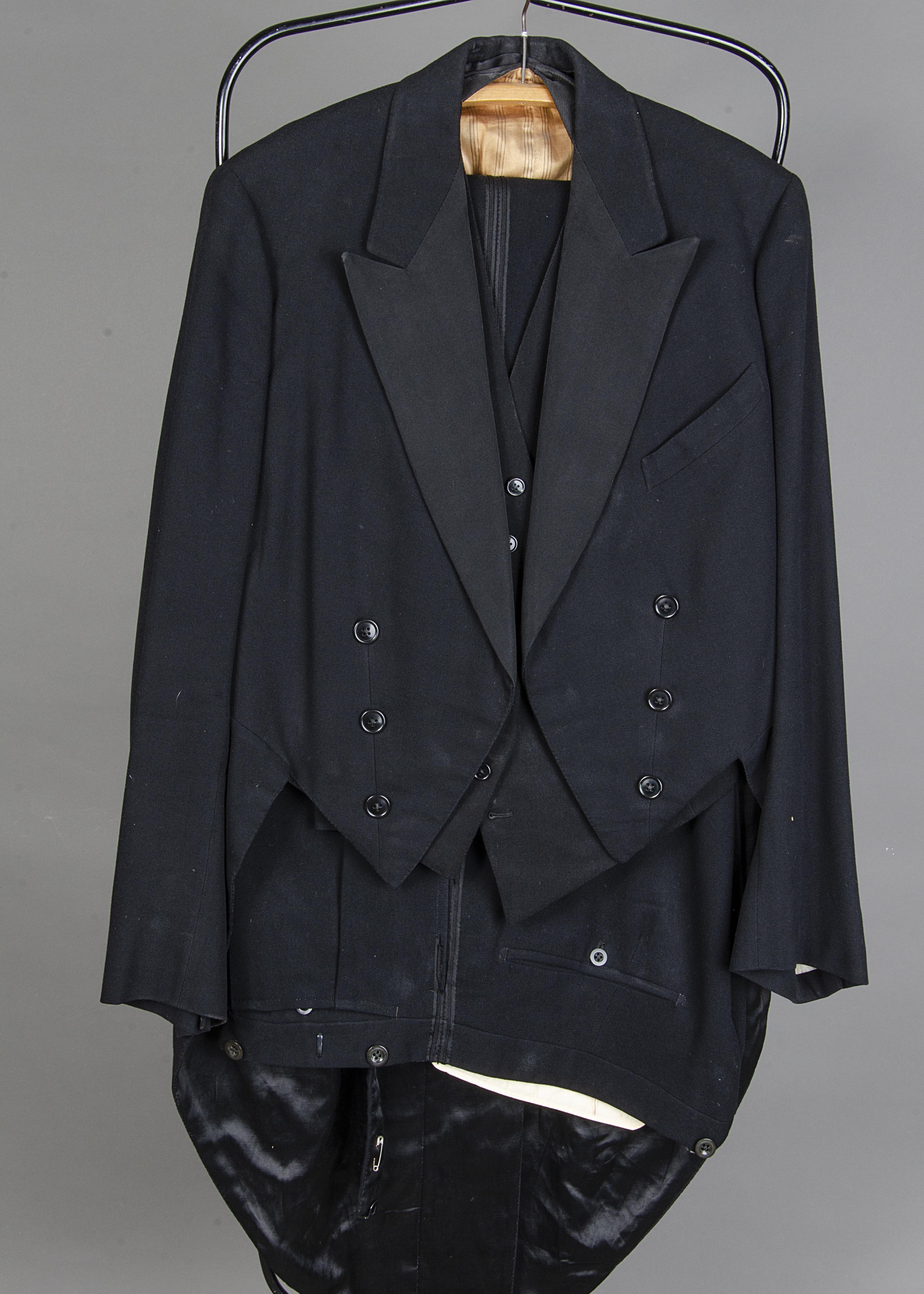 Five mourning jackets, by assorted tailors including Hepton, four with matching pairs of trousers, - Image 3 of 7