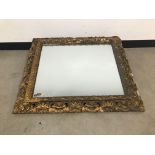 A Victorian gilt mirror, AF, 83cm by 93cm, some elements lacking