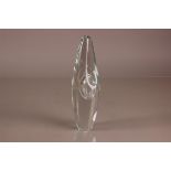 A c1970s Littala glass sculpture designed by Timo Sarpaneva, ref. 3568, Orchid Art Piece, 27.5cm