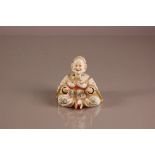 A late 19th century Ernest Bohne & Sohne porcelain Chinese Pagoda nodding figure, 10.5cm,