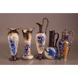 Five late Victorian and early 20th century Royal Doulton and Doulton Burslem pottery items,