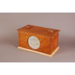 A Victorian wooden animal and insect and natural world viewer, the rectangular box with opening flap